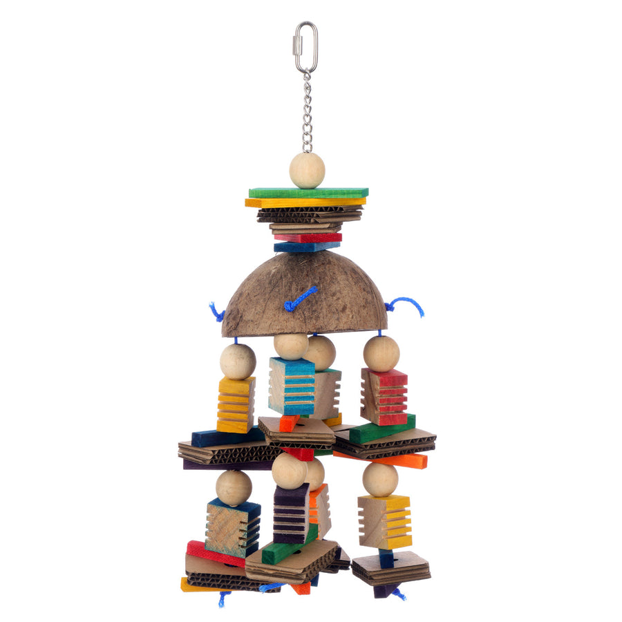 Super Bird Creations Coconut Mobile large parrot toy