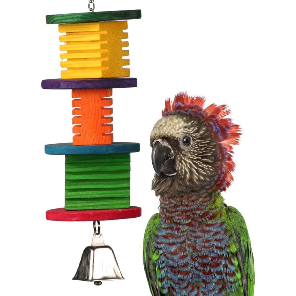 Super Bird Creations Disco Fever large parrot chew toy