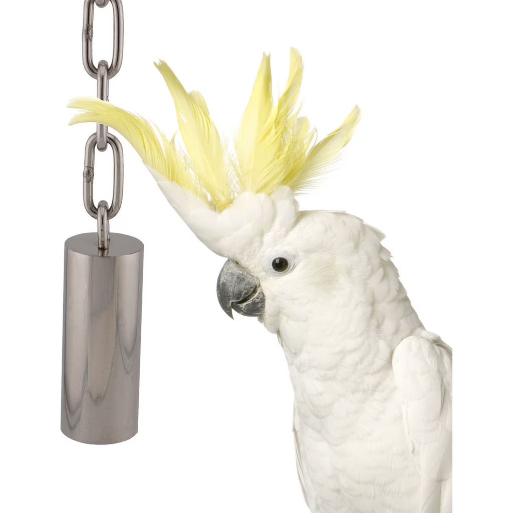 Super Bird Creations medium stainless steel tube bell for parrots