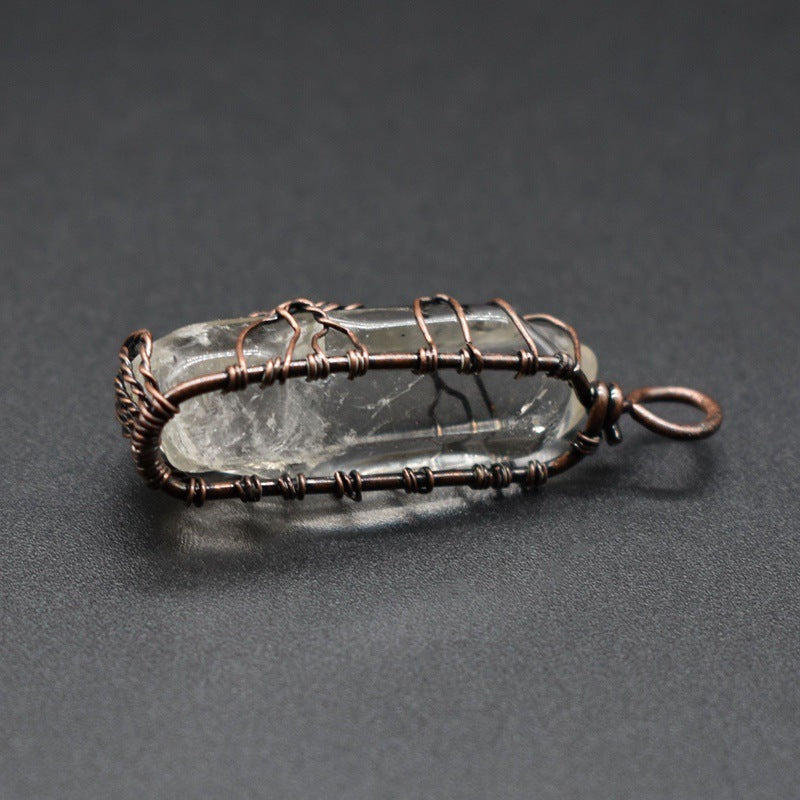 Crystal Tree of Life Pendant Necklace