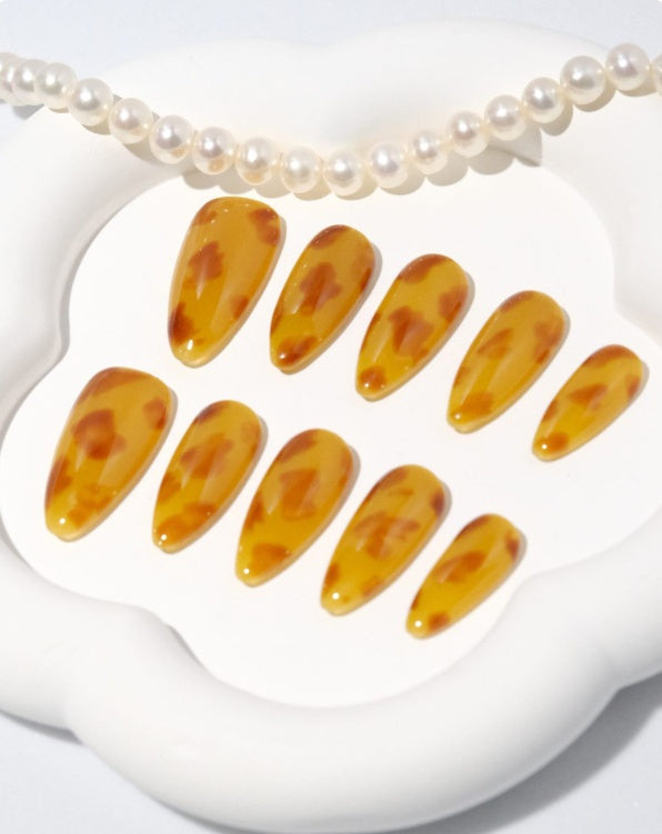 Amber Sunset Press-On Nails