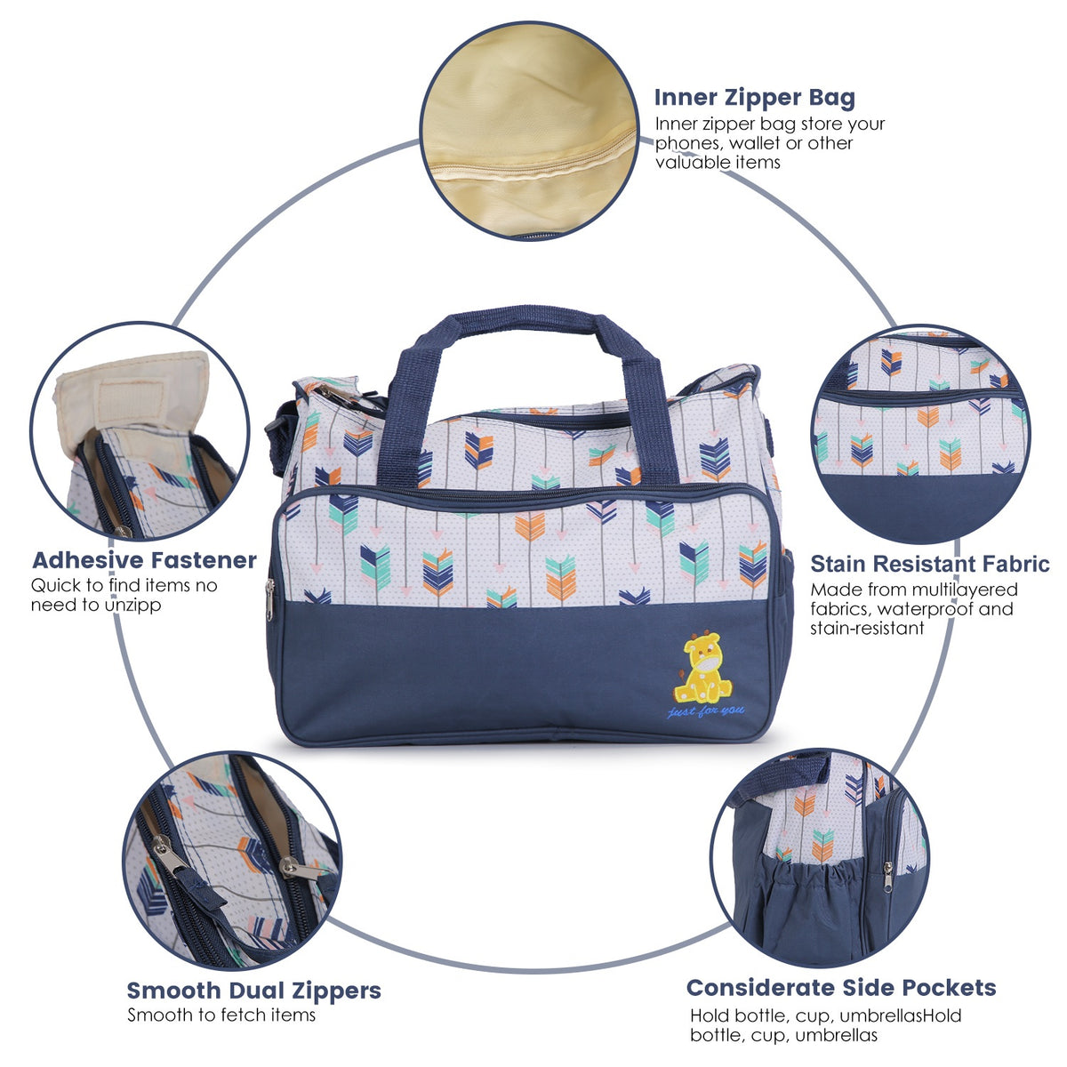 5-Piece Diaper Bag Set - gift idea (2)