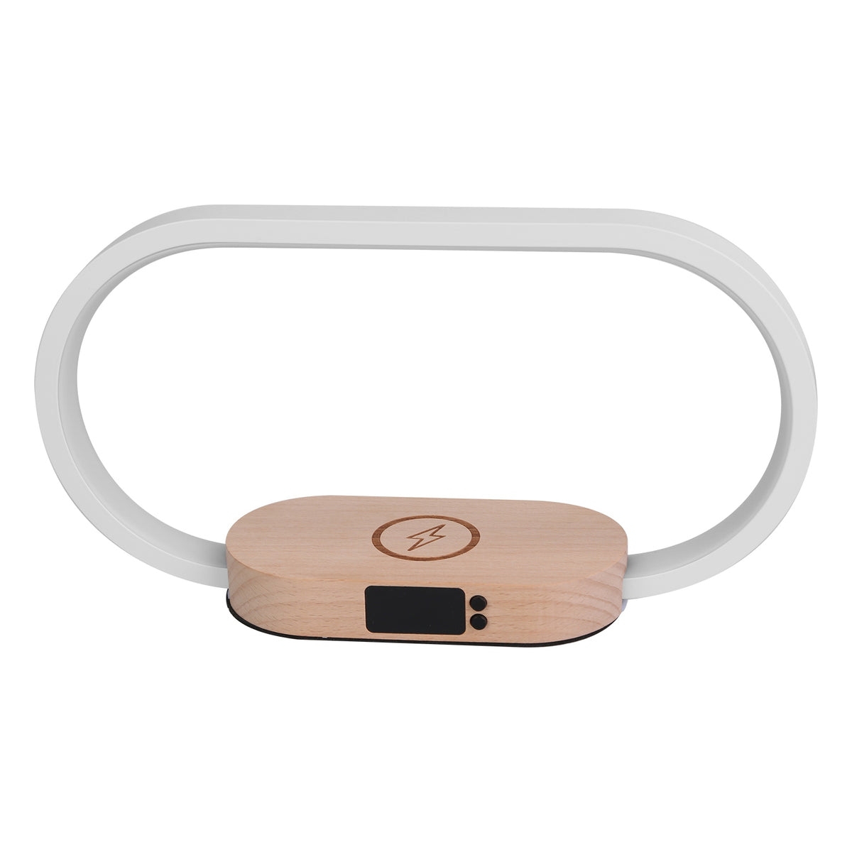 Bedside Lamp with Clock & Wireless Charger - gift idea (2)