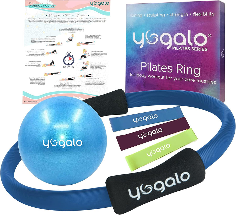 Pilates Ring & Ball Set with Resistance Bands — Home Pilates Equipment