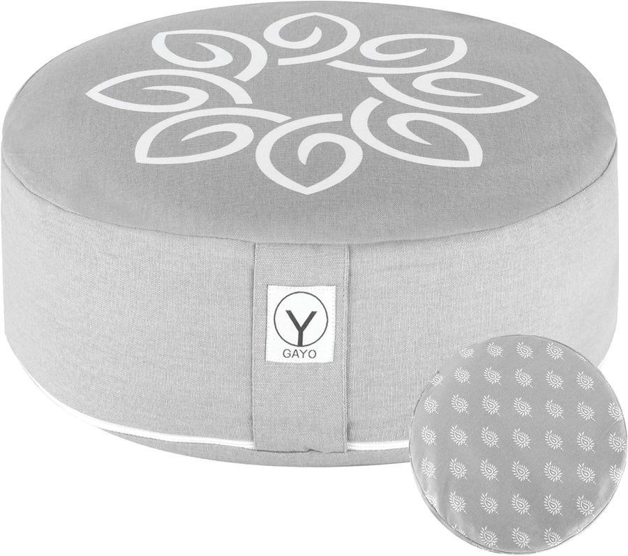 Meditation Floor Pillow 16 inch — Supportive Round Zafu Cushion