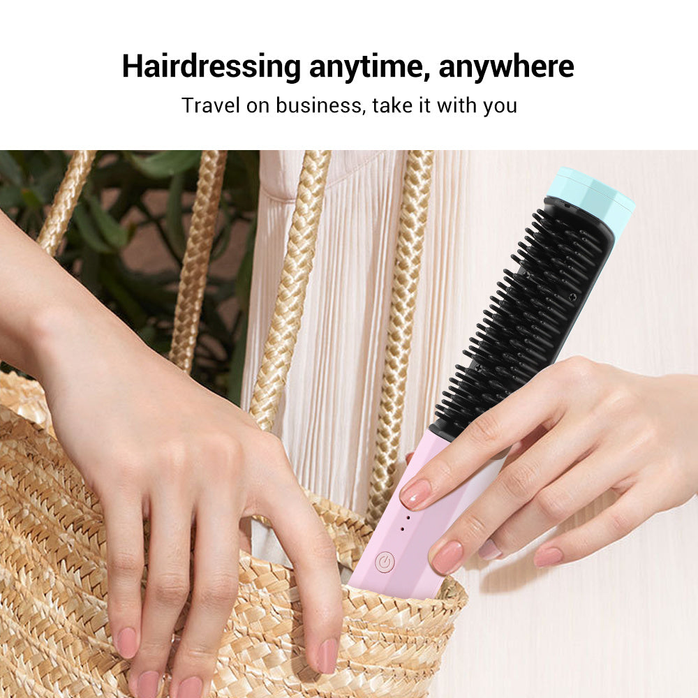 2-in-1 USB Hair Straightener & Curler