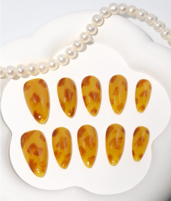 Amber Sunset Press-On Nails