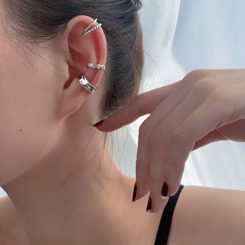 Butterfly Tassel Ear Cuffs, 4-Piece Set