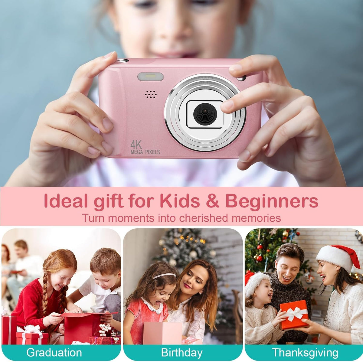 Kids Digital Camera with 32GB Card - gift idea (3)
