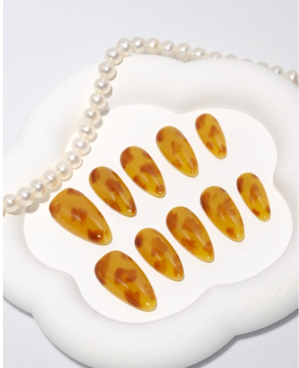 Amber Sunset Press-On Nails