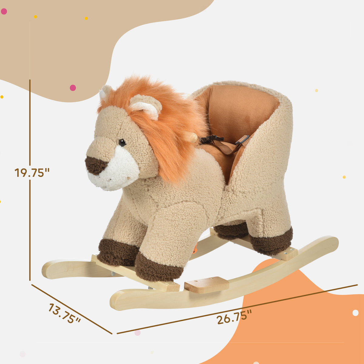 Plush Rocking Lion with Sound - gift idea (3)