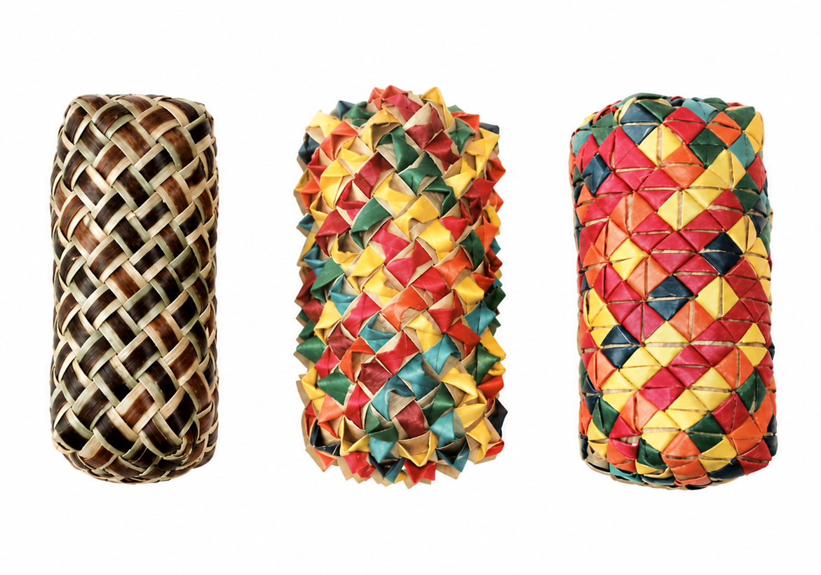 Planet Pleasures Woven Palm Foot Toys for Birds — Small Chew & Throw Toys