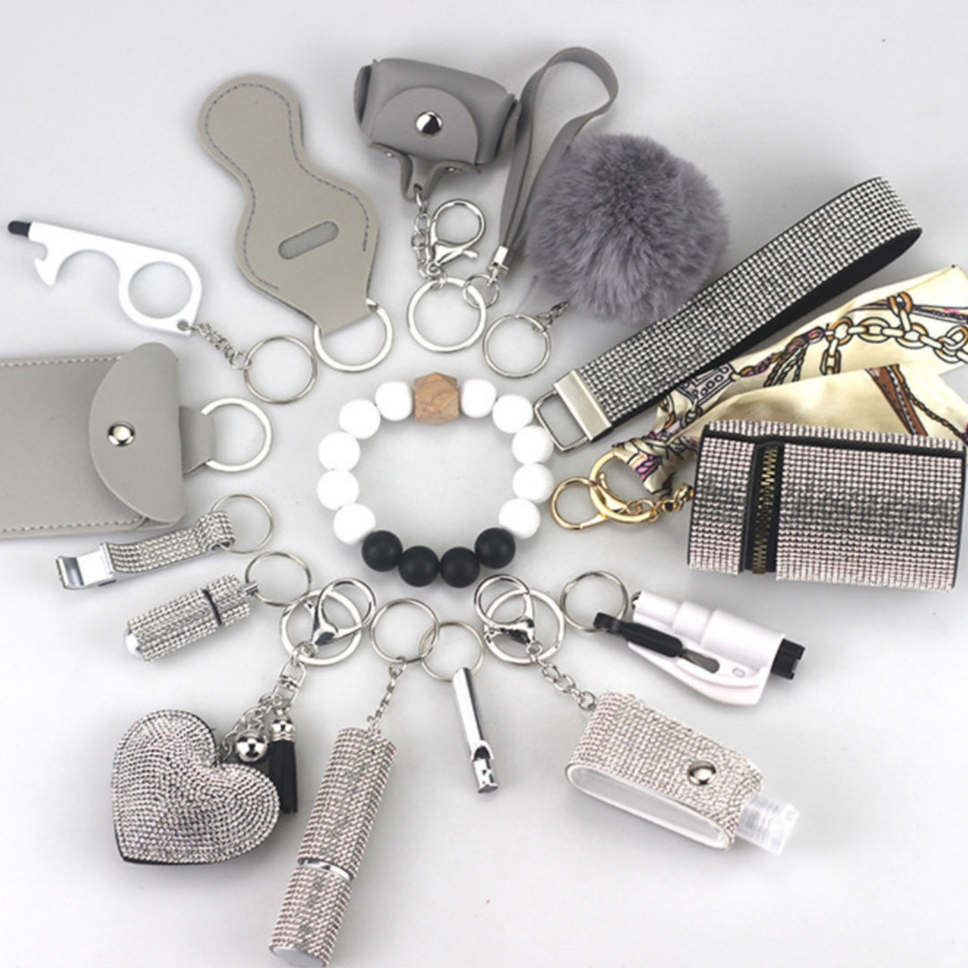 15-Piece Safety Keychain Set - gift idea