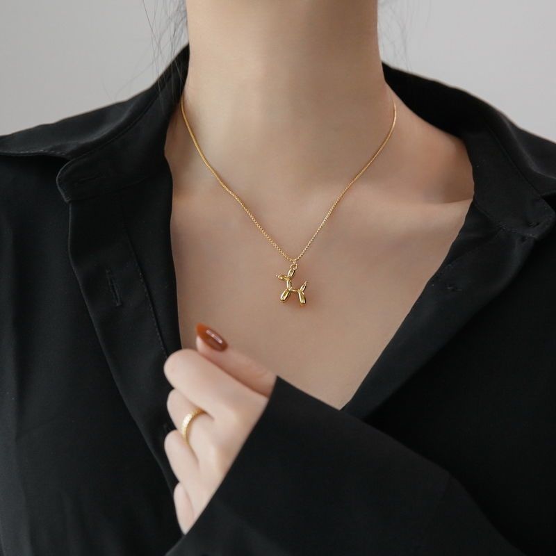 Balloon Dog Stainless Steel Necklace