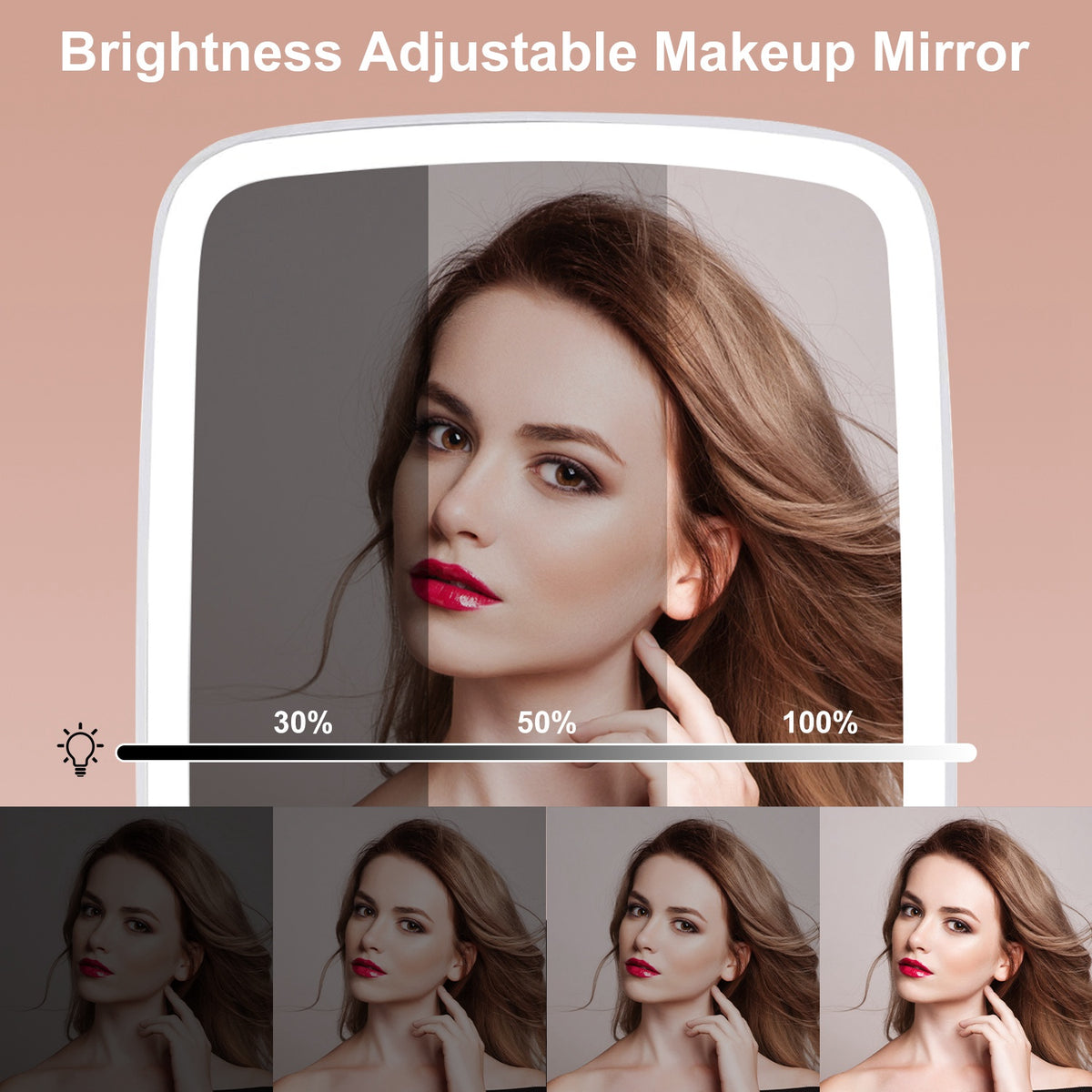 Lighted Vanity Makeup Mirror, 3 Light Modes - gift idea (2)