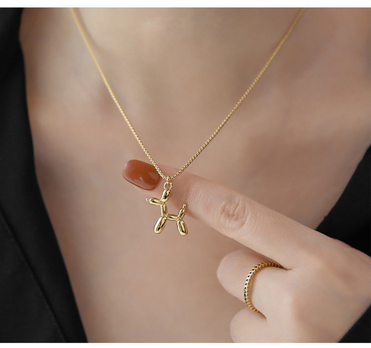 Balloon Dog Stainless Steel Necklace