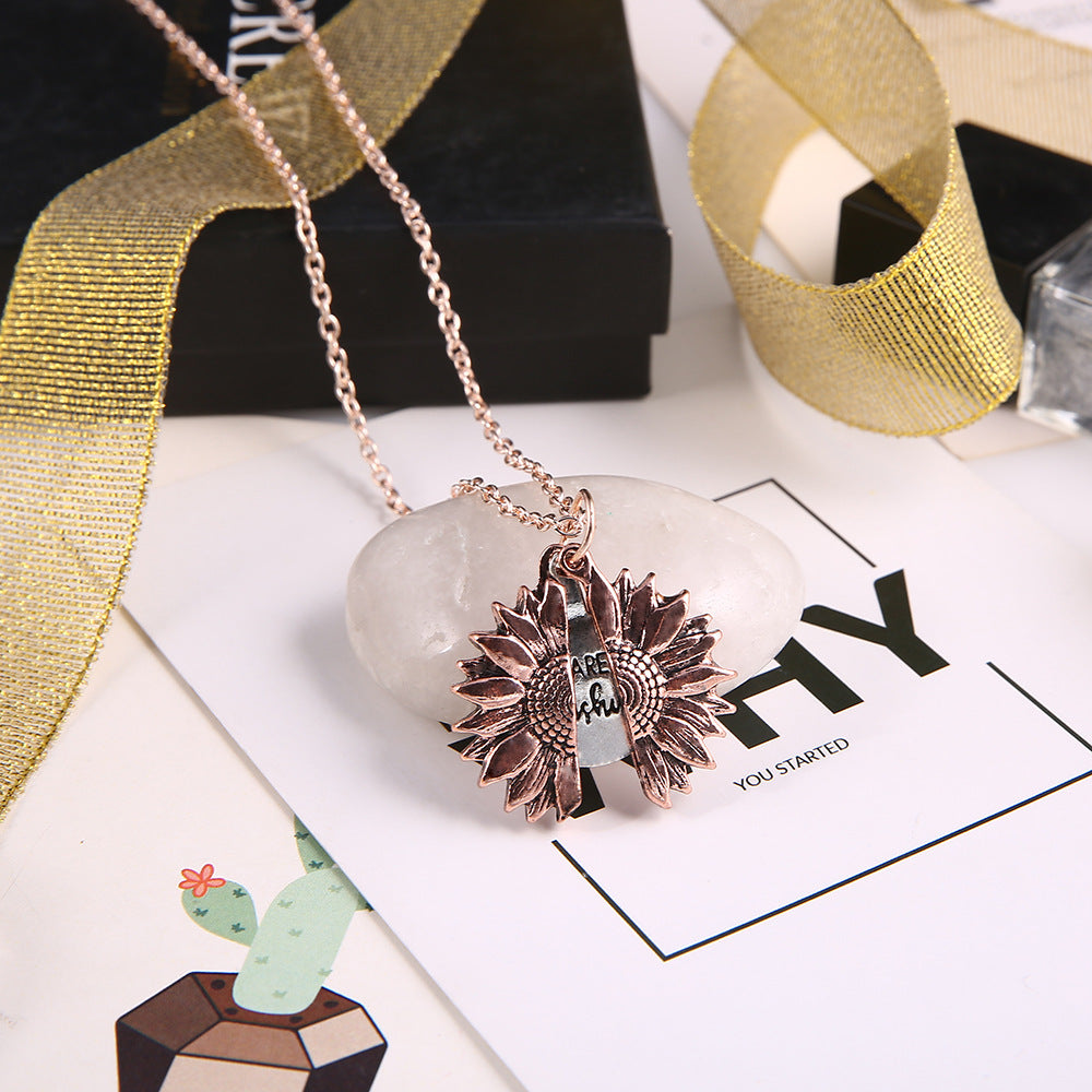 Alloy Flower Statement Necklace