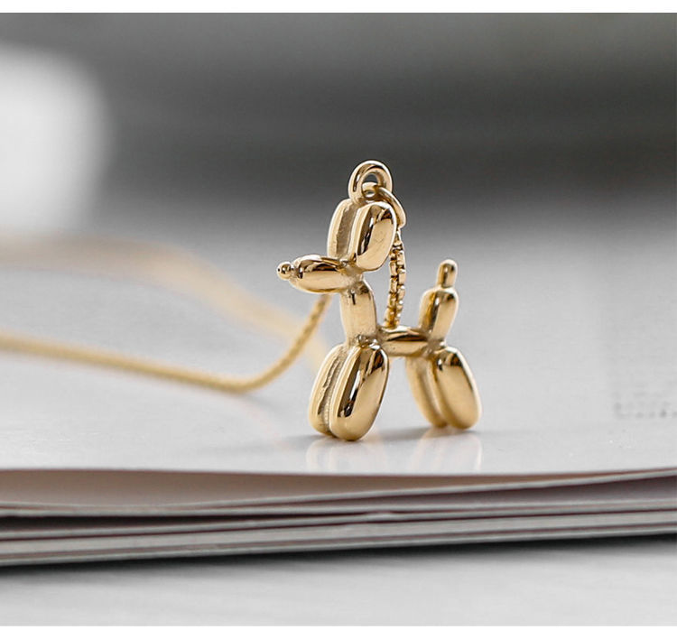 Balloon Dog Stainless Steel Necklace