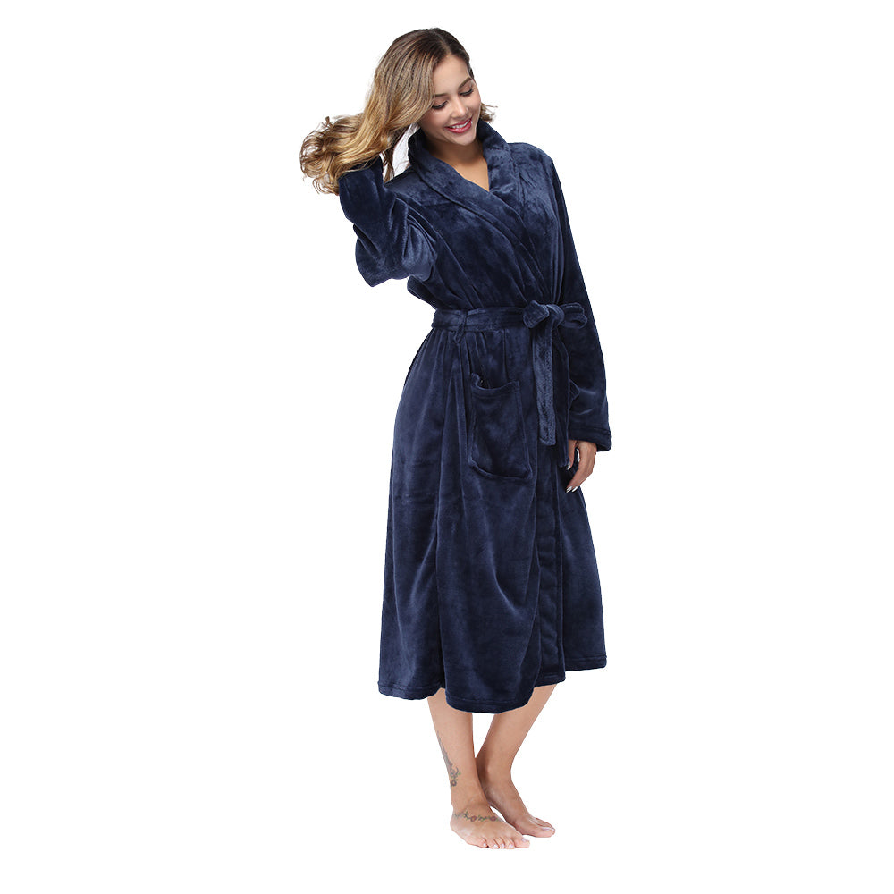 Women's Plush Flannel Robe - gift idea