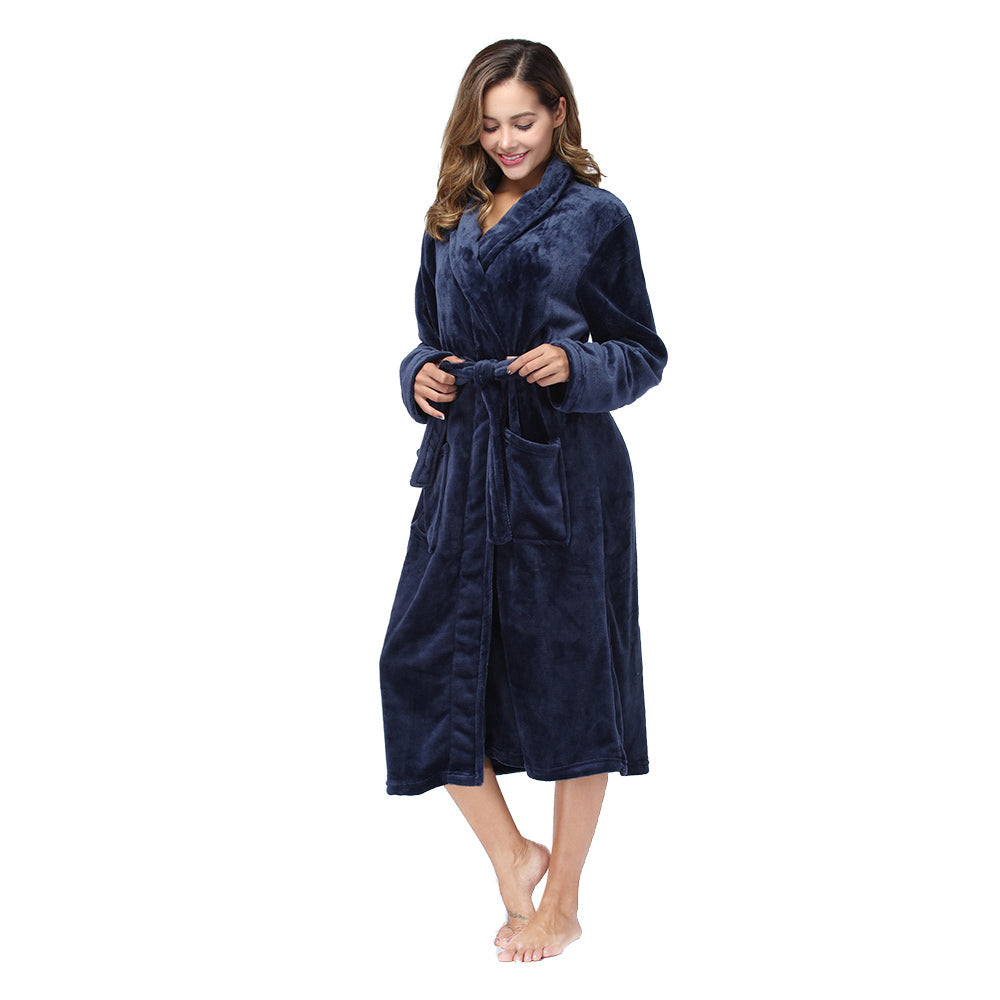 Women's Plush Flannel Robe - gift idea (4)