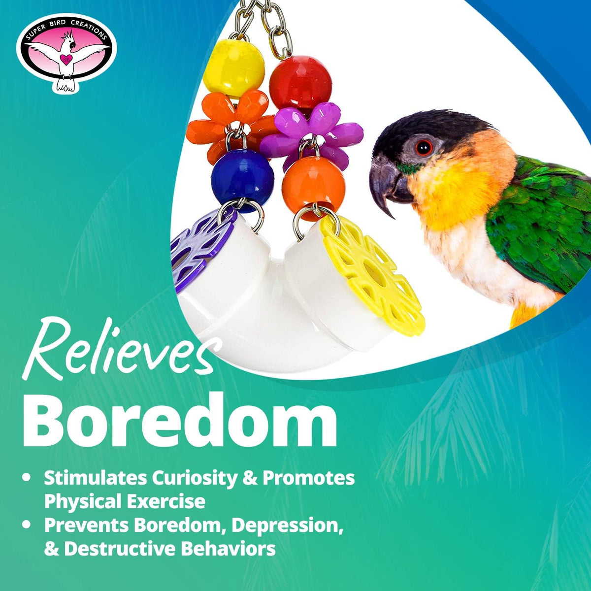 PVC Forager Bird Toy, Medium/Large