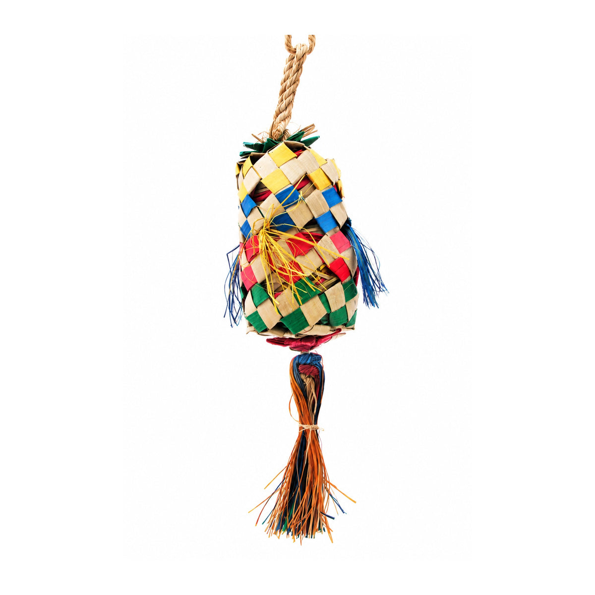 Planet Pleasures Foraging Pinata Bird Toy — Refillable Treat Puzzle for Parrots