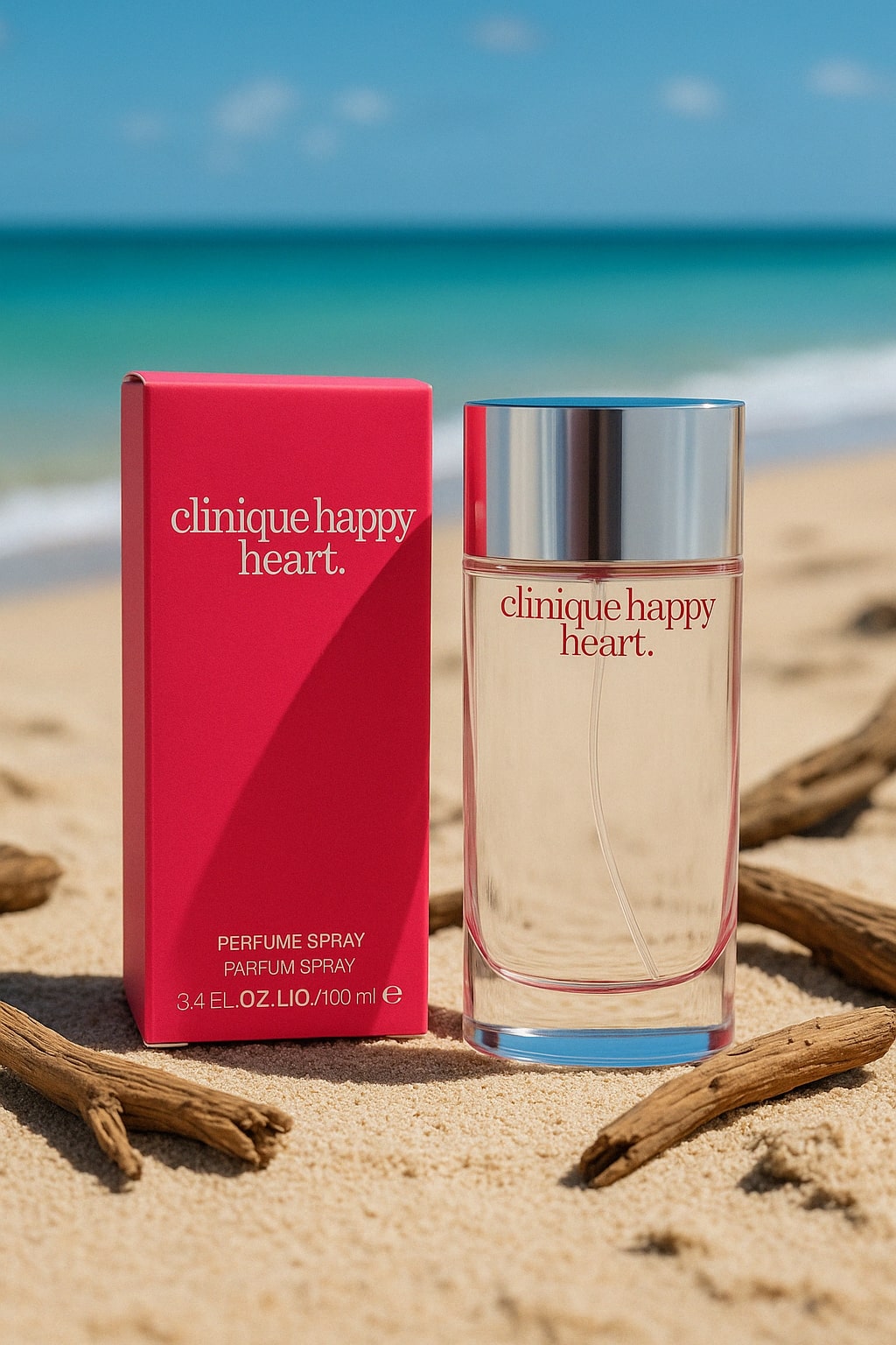 Clinique Happy Heart Eau de Parfum Spray - Perfume for Women | Notes of Mandarin, Cucumber, Yellow Primrose, Water Hyacinth + Blonde Wood