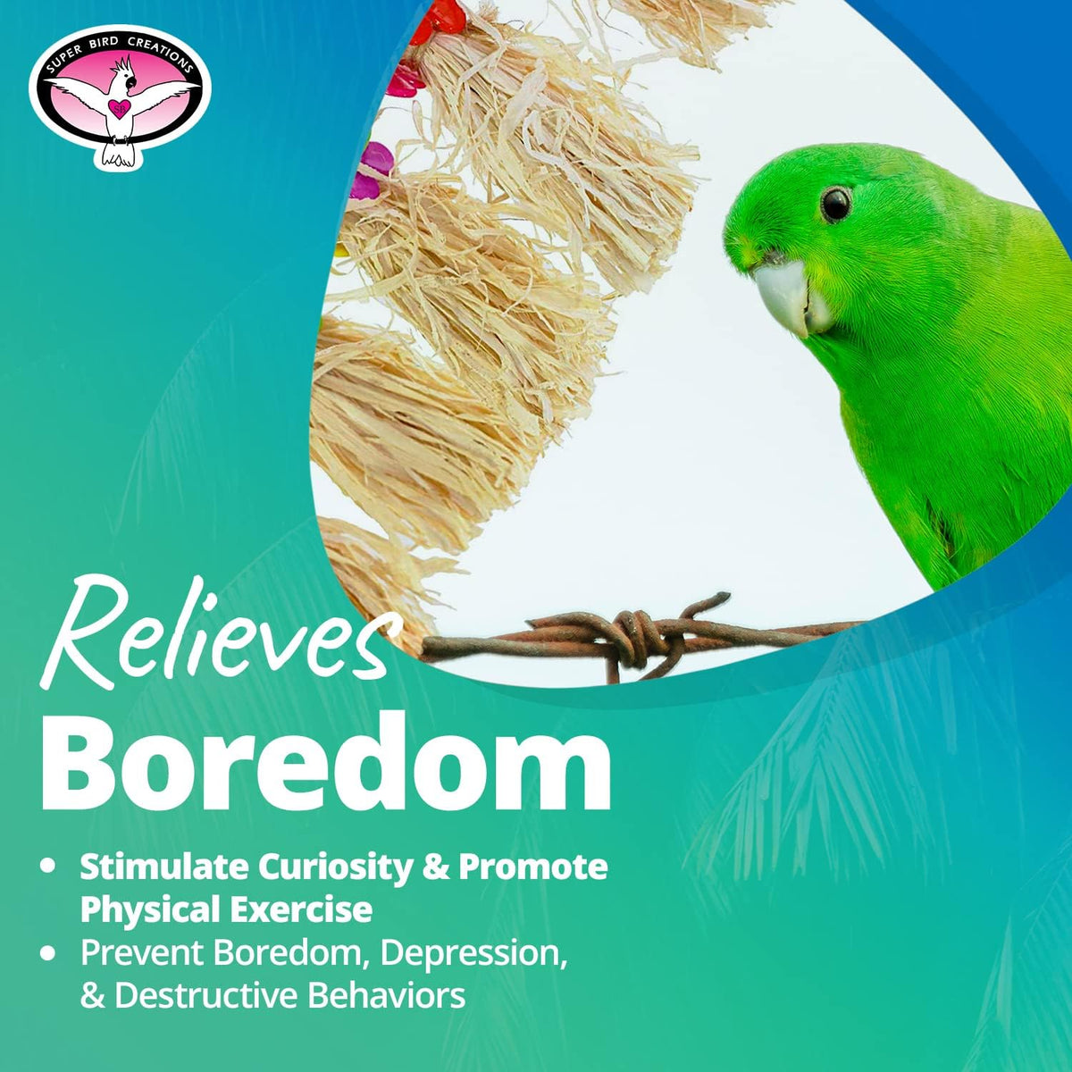 Hula Skirt Bird Toy, Small/Medium