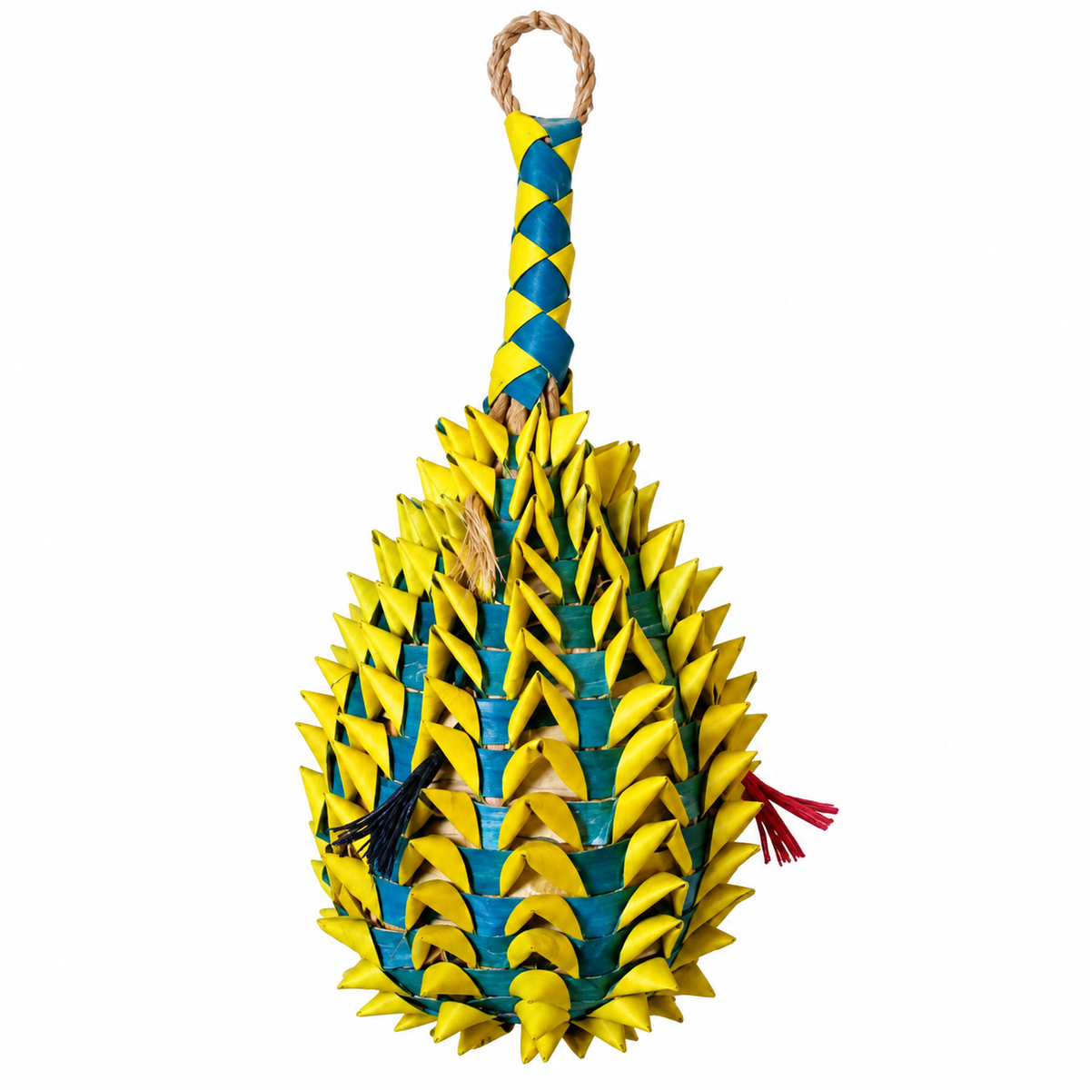 Planet Pleasures Pineapple Foraging Toy — Natural Palm Treat Holder for Birds