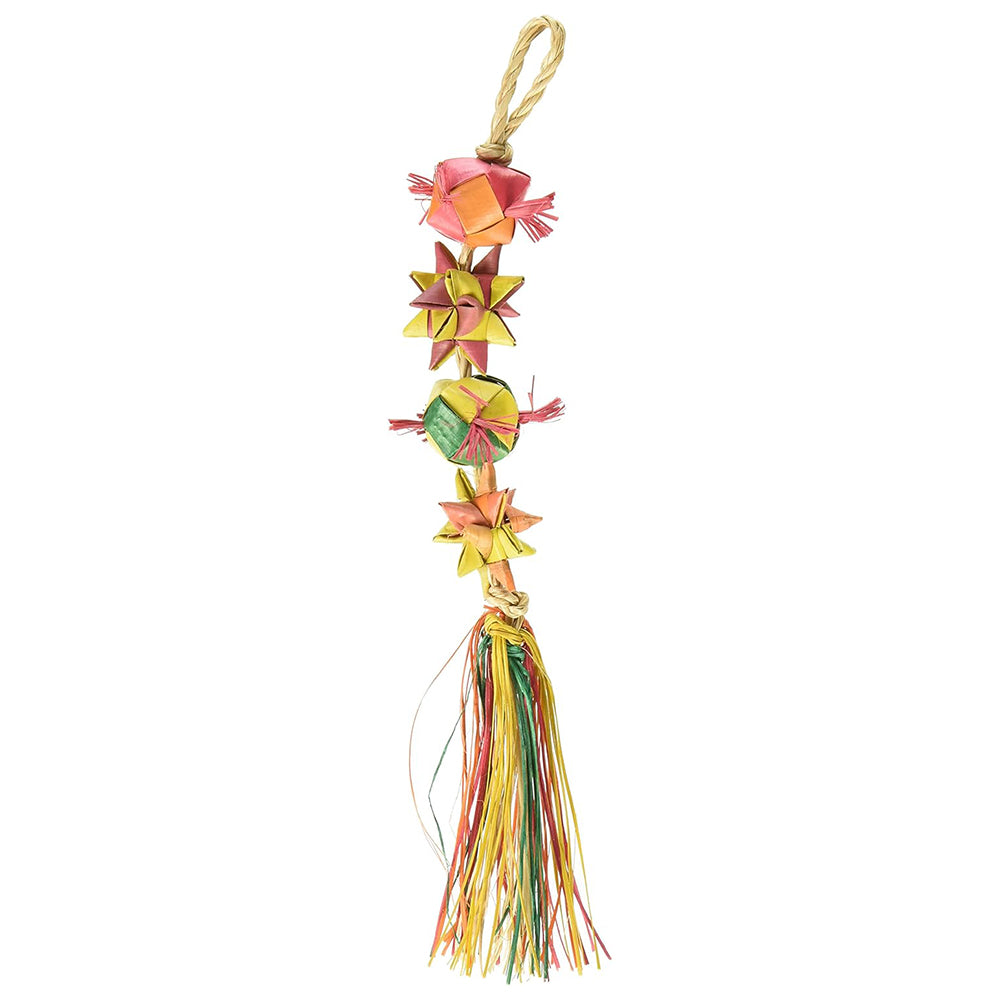 Planet Pleasures Woven Palm Foot Toys for Birds — Small Chew & Throw Toys