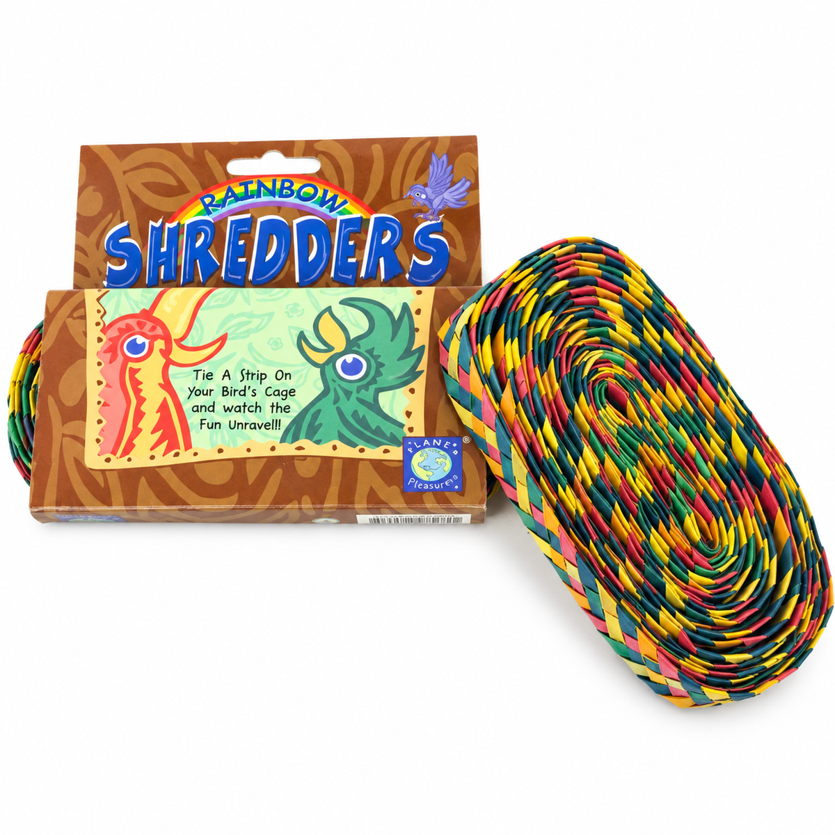 Planet Pleasures Straight Shredders — Palm Leaf Shredding Toy for Small Birds