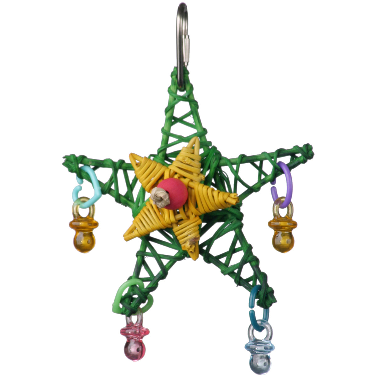 Super Bird Creations Christmas Bird Toys — Holiday Star & Wreath Swing