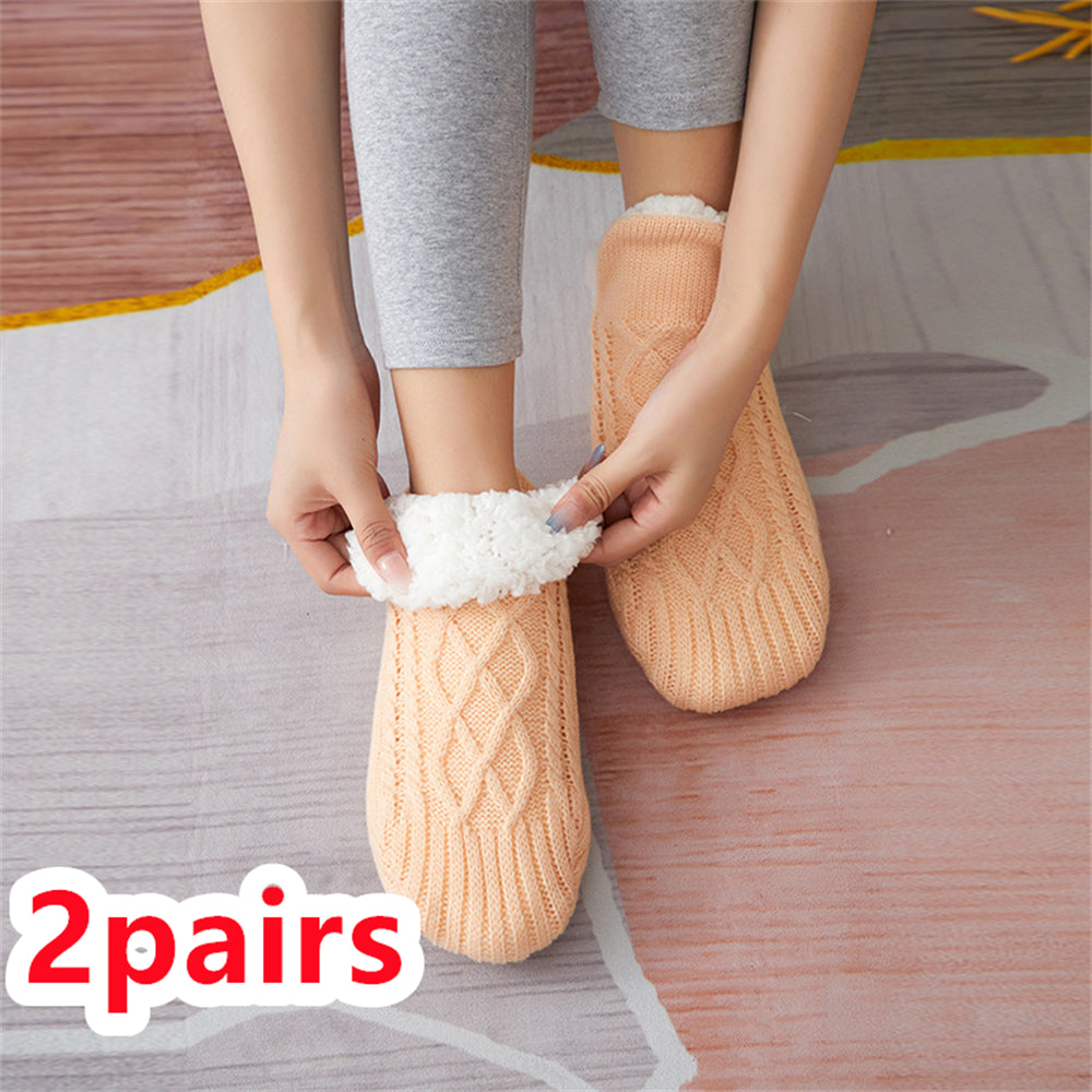 Indoor non slip thermal socks