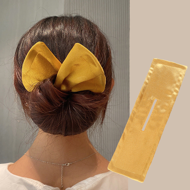Vintage Bow Hair Coiler Headband