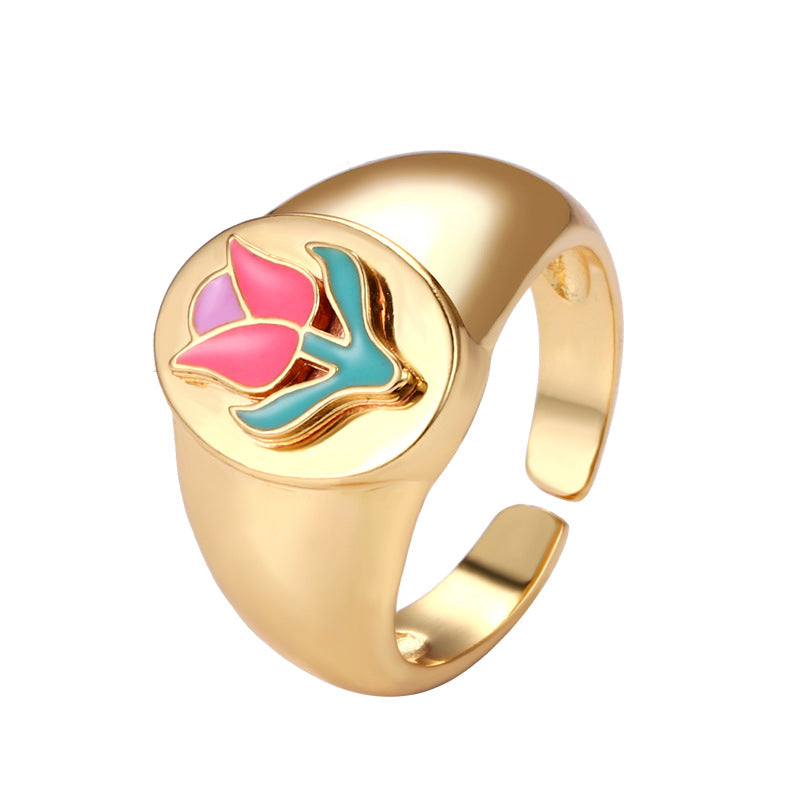 Chunky Tulip, Sun Flower, Daisy Ring & Earrings