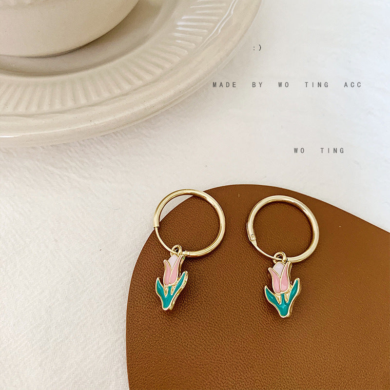 Chunky Flower Ring & Earrings