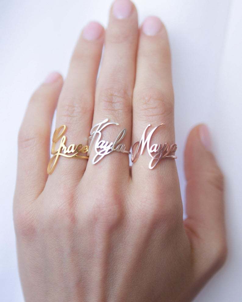 Custom Name Ring