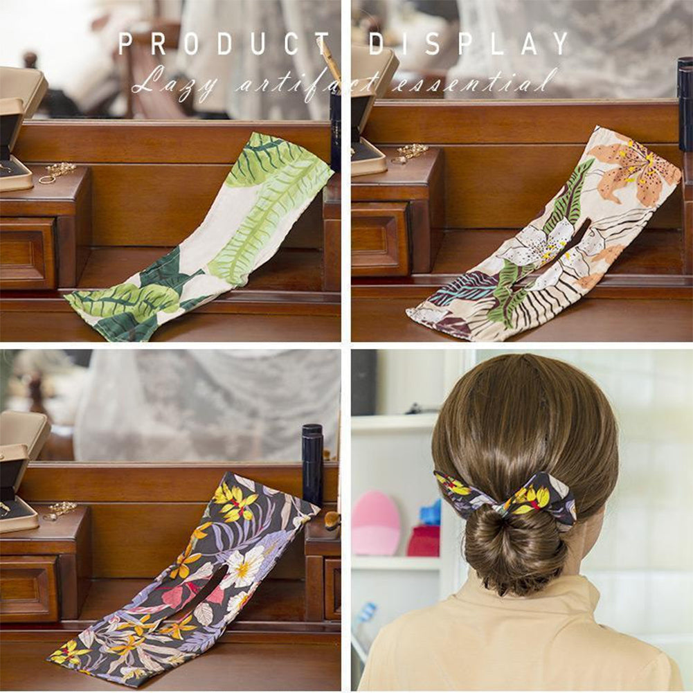 Vintage Bow Hair Coiler Headband