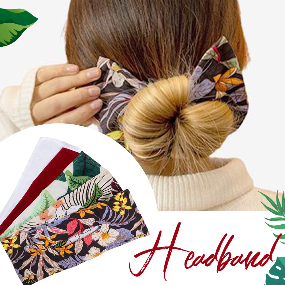 Vintage Bow Hair Coiler Headband