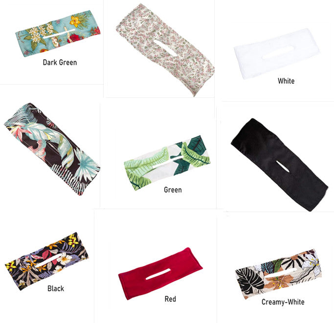 Printed Headband Hair Coiler French Vintage Bow