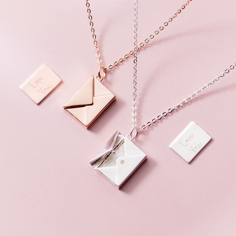 Love Envelope Pendant Necklace