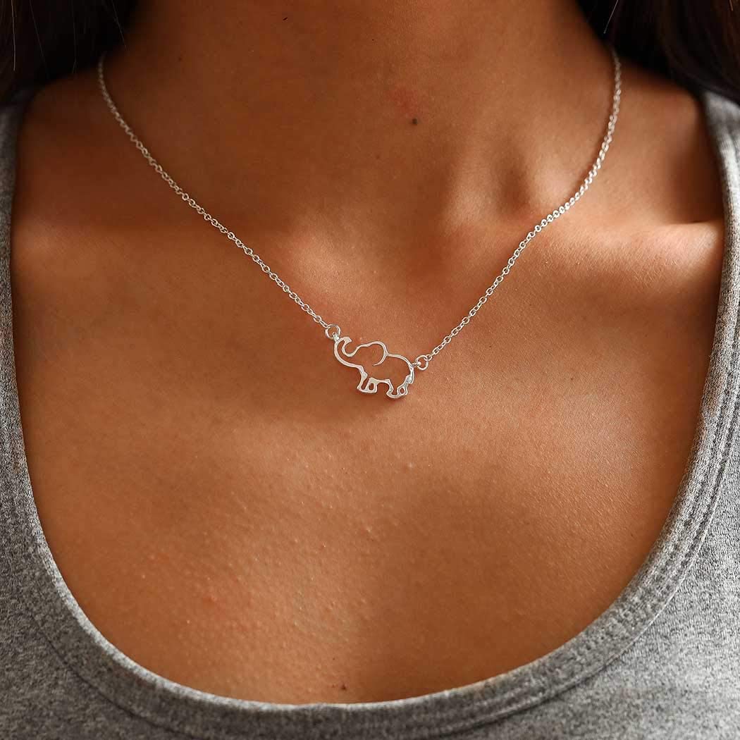 Baby Elephant Pendant Necklace
