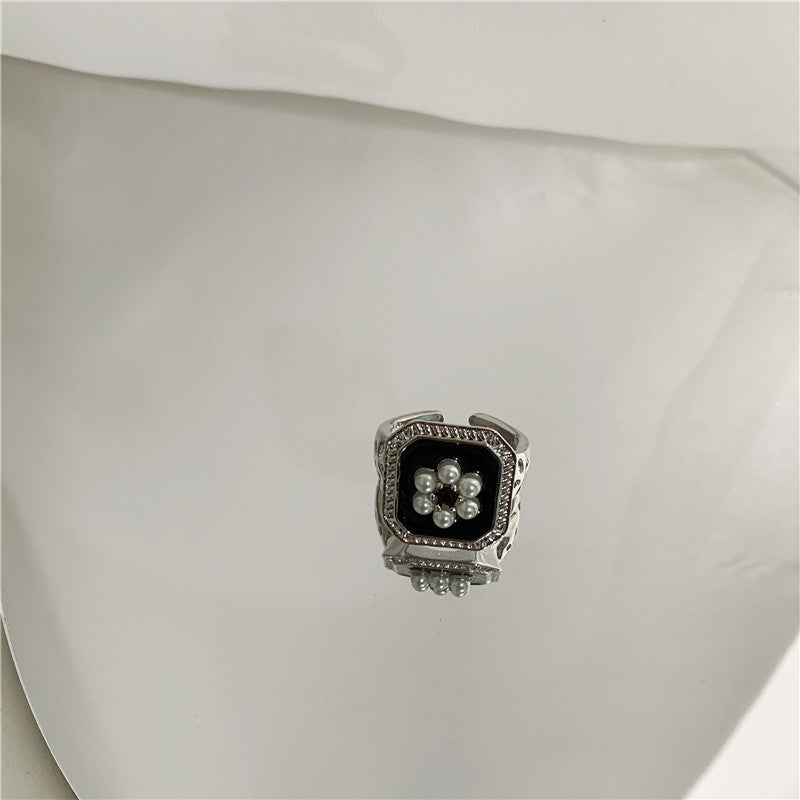 Chunky Flower Ring & Earrings