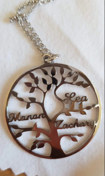 Family Tree Name Necklace