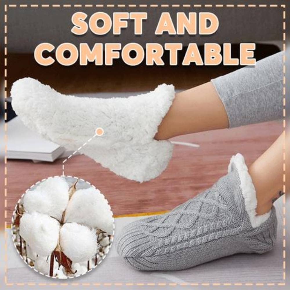 Indoor non slip thermal socks