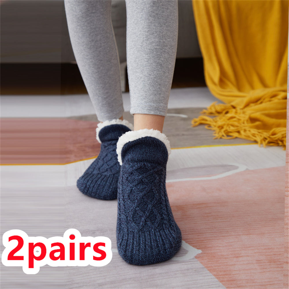 Indoor non slip thermal socks