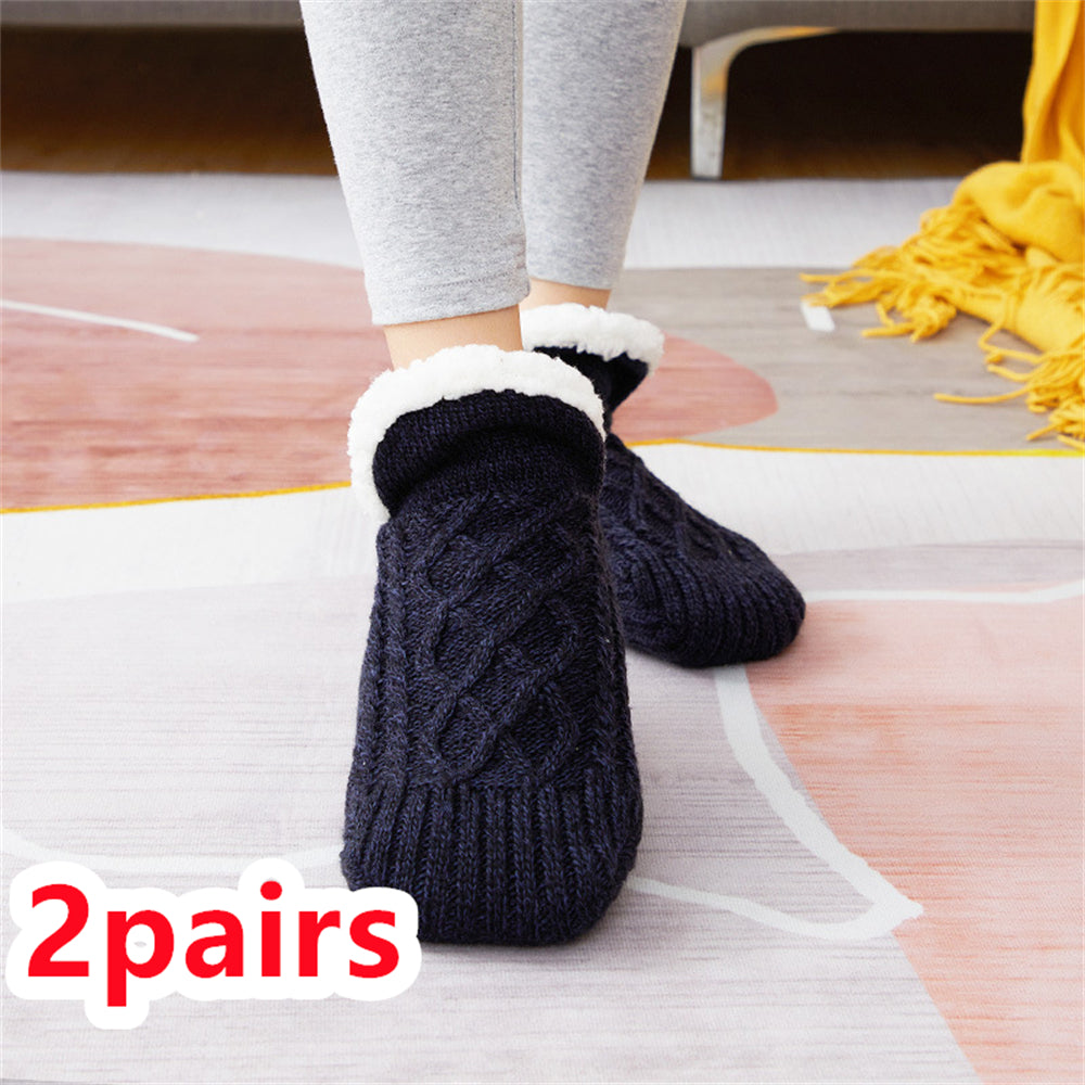 Indoor non slip thermal socks