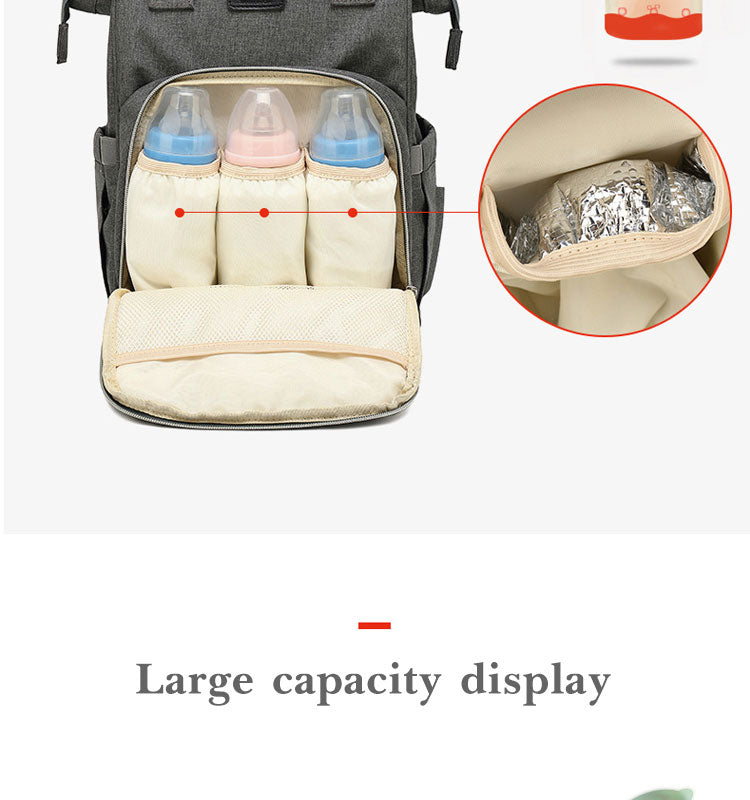 Baby Diaper Bag With Portable Bed