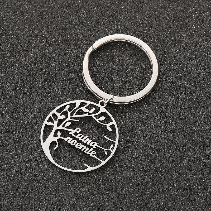 Custom Family Tree Keychain