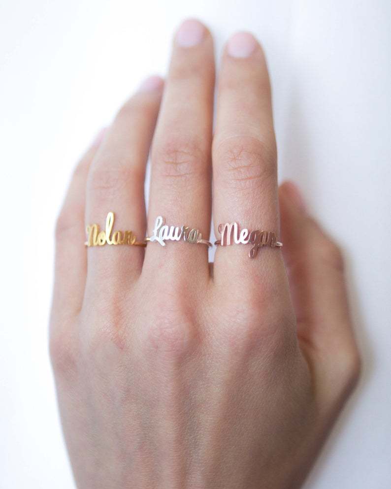 Custom Name Ring
